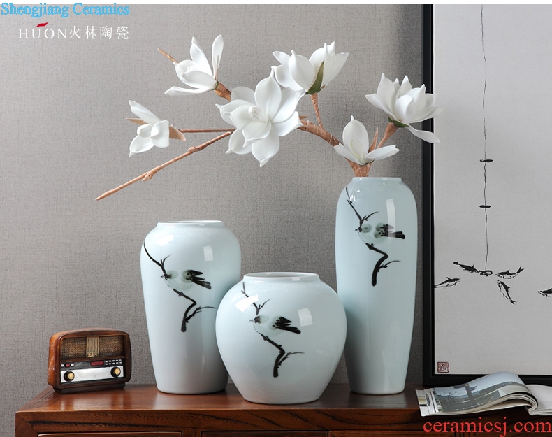 Jingdezhen ceramic new Chinese vase television mesa wine sitting room dried flowers flower arrangement of modern home decoration furnishing articles