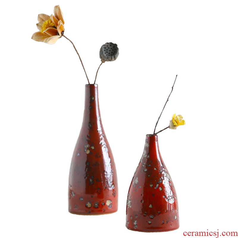 Ceramic manually restoring ancient ways is dried flower vase planting zen ideas rust red glaze small place suit household act the role ofing is tasted the living room
