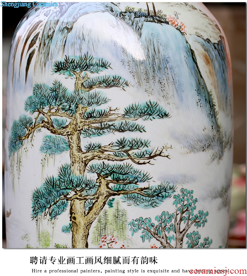 Hand painted a rich big porcelain jingdezhen ceramics from pastel of large vases, sitting room of Chinese style household furnishing articles