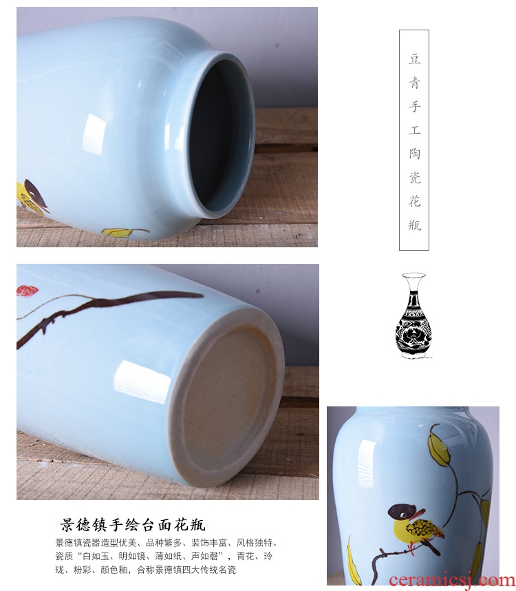 New Chinese vase hand-painted ceramic flower adornment mesa sitting room tea table table, TV ark place jingdezhen