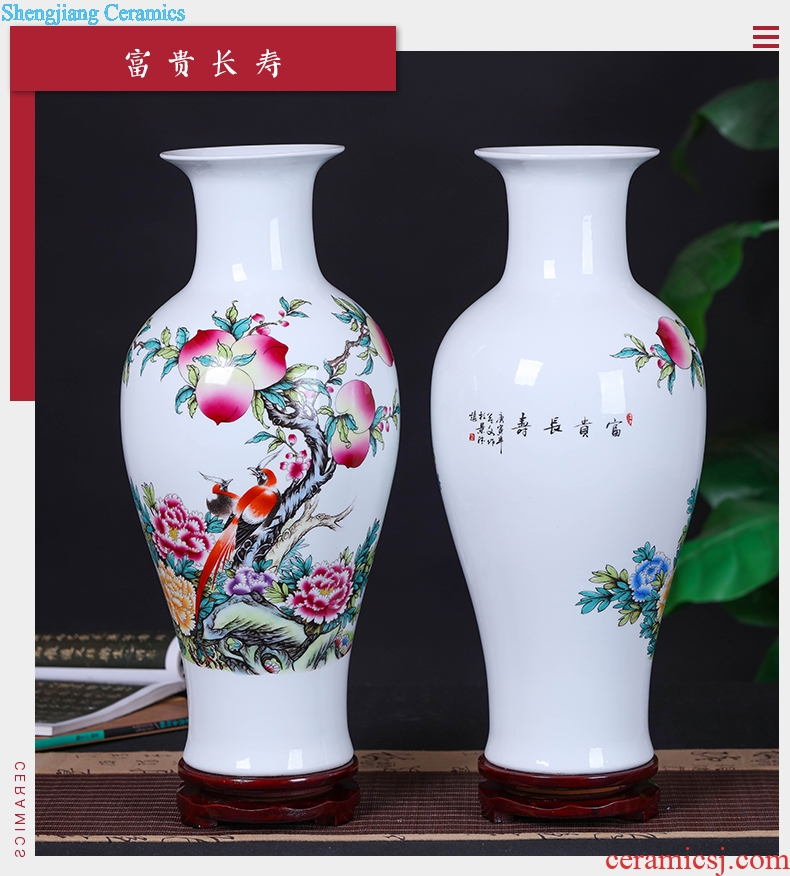 Jingdezhen ceramic vases, modern Chinese style home sitting room adornment is placed blue and white porcelain vases, flower flower implement
