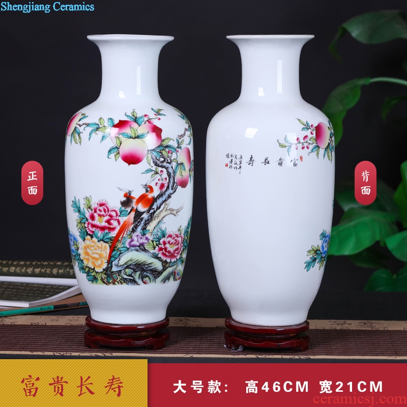 Jingdezhen ceramics vase furnishing articles sitting room flower arranging, blue and white porcelain vase decoration home decoration restoring ancient ways