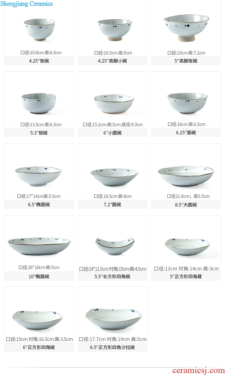 Ijarl million fine job Japanese creativity tableware ceramic bowl round noodles bowl of soup bowl bowl ceramic household restoring ancient ways