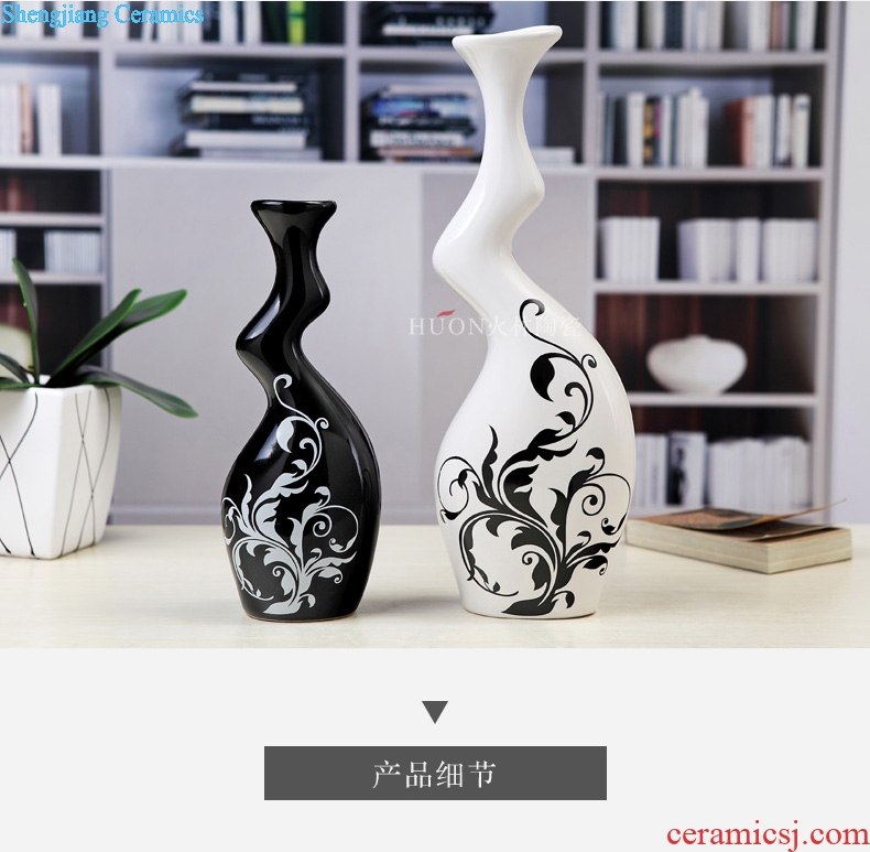 Contemporary and contracted vases, flower receptacle sitting room creative TV ark home decoration ceramic handicraft furnishing articles