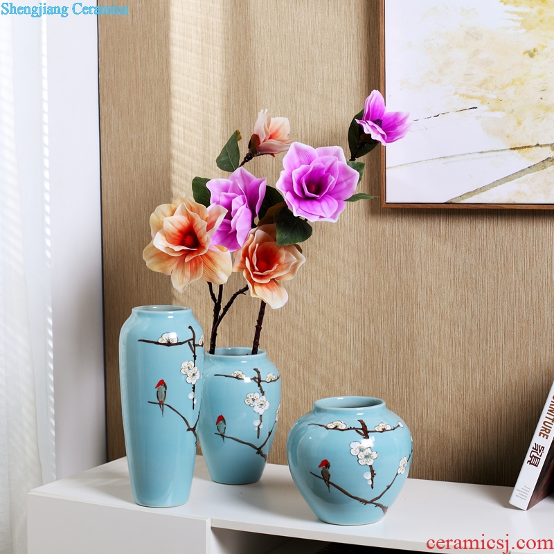 Creative furnishing articles household act the role ofing is tasted wine sitting room bedroom decoration wedding gift vase ceramic handicraft ornament