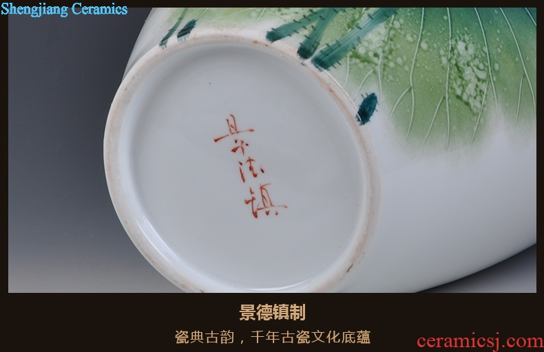 Scenery famous masterpieces, jingdezhen ceramic vase vase hand-painted vase vases, arts and crafts porcelain vase