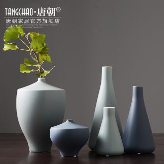 Tang dynasty, modern Chinese style household American ceramic vases, furnishing articles Nordic table dry flower arranging flowers sitting room adornment