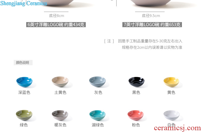 Million jia marca cute dragon ceramics creative household ate rice bowls bowl dessert bowl big bowl bubble rainbow noodle bowl