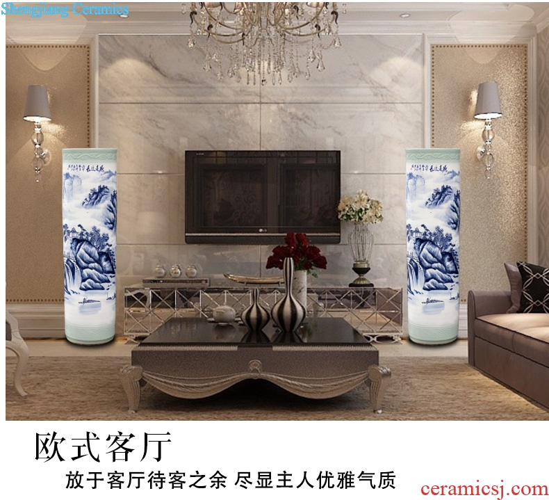 Jingdezhen ceramics hand-painted has a long history of large vase home sitting room hotel large-sized quiver furnishing articles