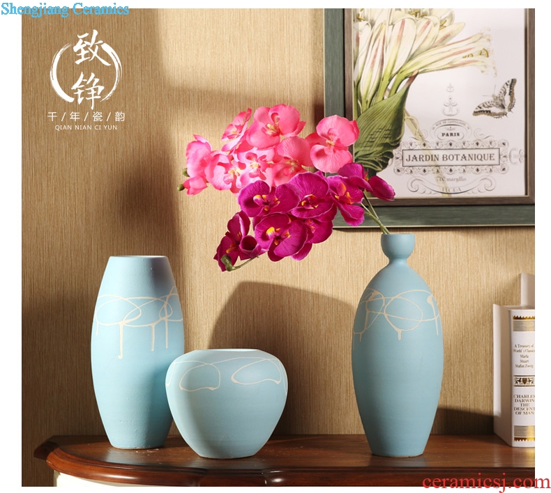 Jingdezhen ceramic vase desktop China household of Chinese style decoration flower arranging furnishing articles sitting room TV cabinet