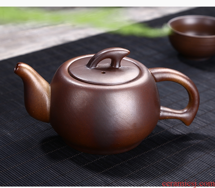 Restoring ancient ways leopard lam kung fu tea set suit household jingdezhen ceramic tea cup teapot Japanese tea ceremony the living room