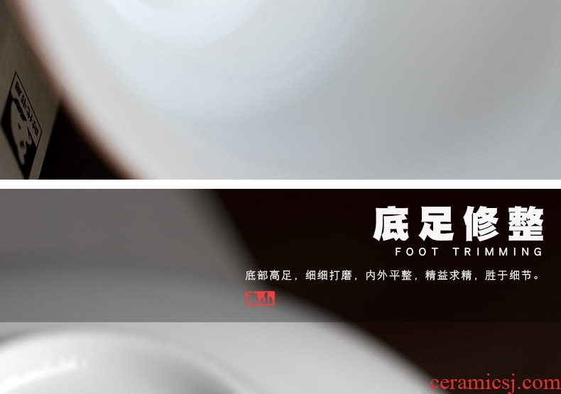 Mr Nan shan sweet white three to make tea tureen ceramic mini small three bubble tea sets jingdezhen porcelain teacup