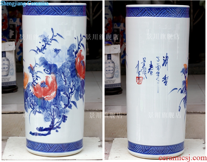 Jingdezhen ceramics bamboo report peaceful quiver home sitting room office furnishing articles study calligraphy and painting scroll to receive goods