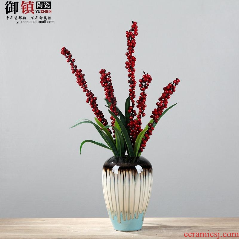 Jingdezhen household act the role ofing is tasted furnishing articles sitting room porch ark vase desktop flower arranging creative ceramics handicraft ornament