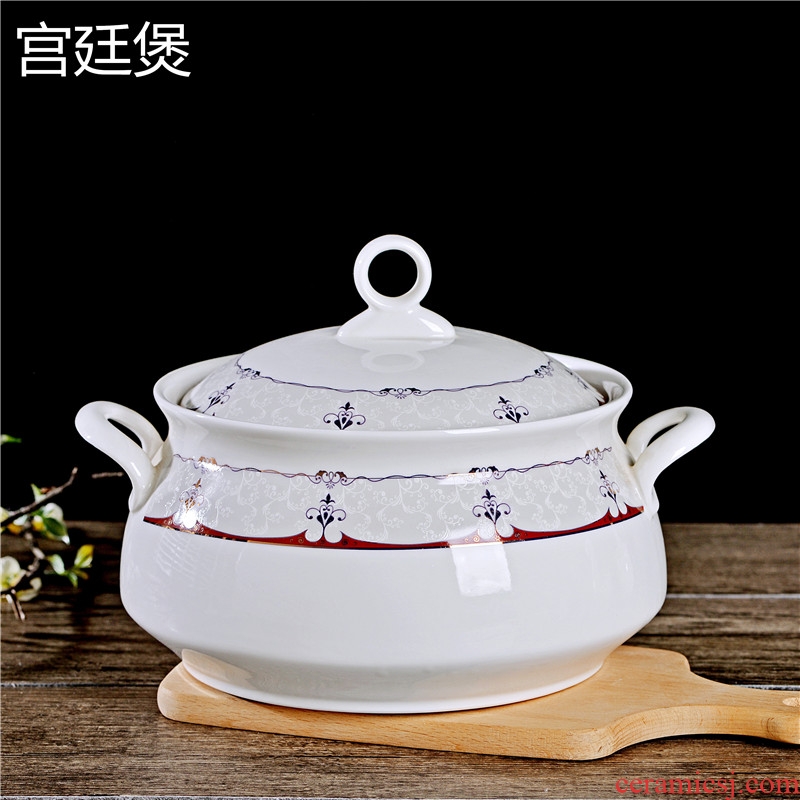 Jingdezhen ceramic tableware combinations dishes 0 make rainbow noodle bowl big bowl of soup spoon the suit for his job
