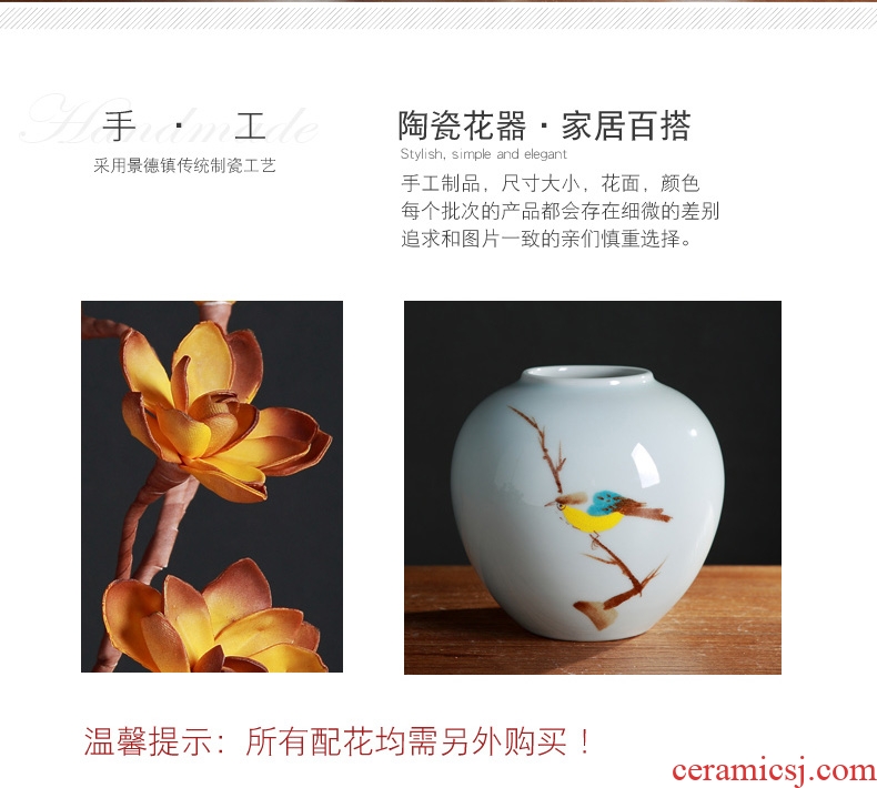 Modern creative simple ceramic flower arranging machine table vase furnishing articles the sitting room porch TV ark home decoration