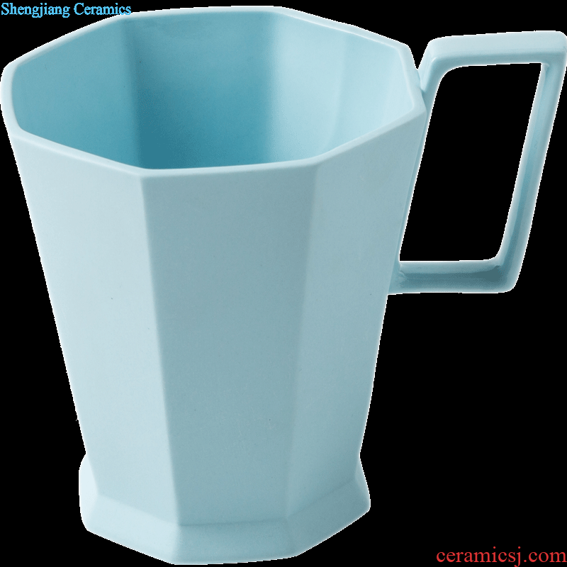 Ijarl million jia creative ceramic mug cup small office coffee cup cup fresh couples lake