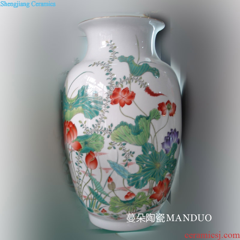 Jingdezhen porcelain jingdezhen colorful porcelain white gourd vase 40-50 cm high decorative porcelain vase