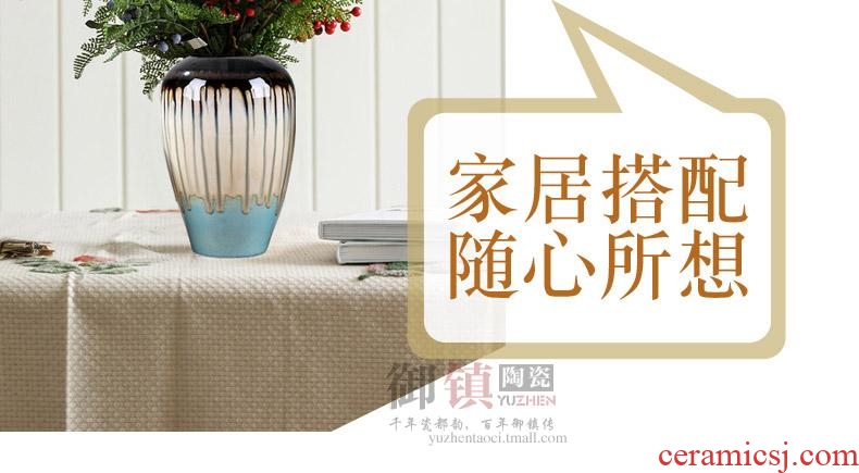 Jingdezhen household act the role ofing is tasted furnishing articles sitting room porch ark vase desktop flower arranging creative ceramics handicraft ornament