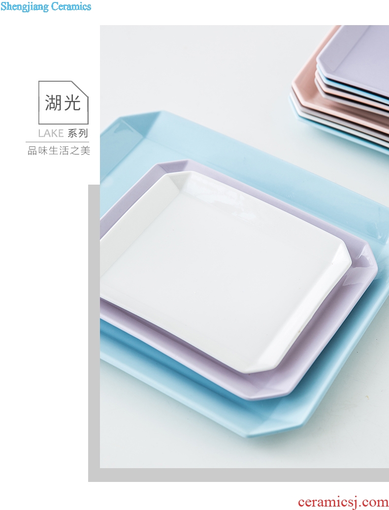 Ijarl million jia creative ceramic tableware steak plate western-style dishes home breakfast dish dish dish lake
