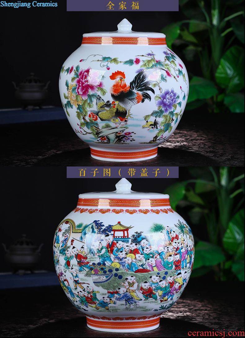 Jingdezhen ceramics archaize the ancient philosophers figure large vases, classical Chinese style living room decoration home decoration furnishing articles
