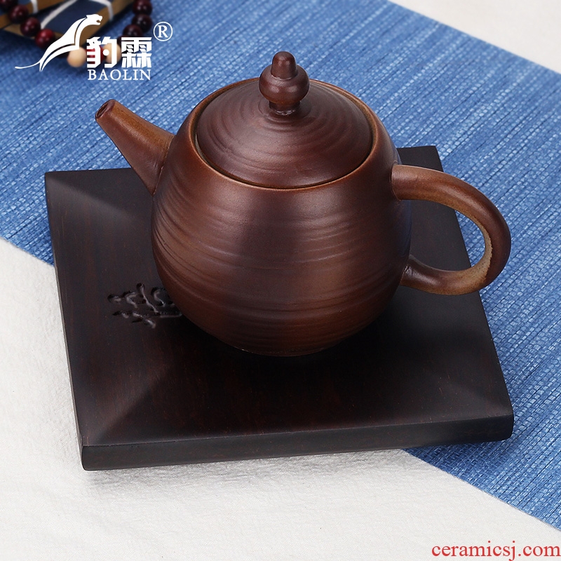 Leopard lam pot bearing pad pot holds a pot of the teapot dry foam Taiwan purple sand pottery and porcelain Japanese tea ceremony tea accessories zero with tea