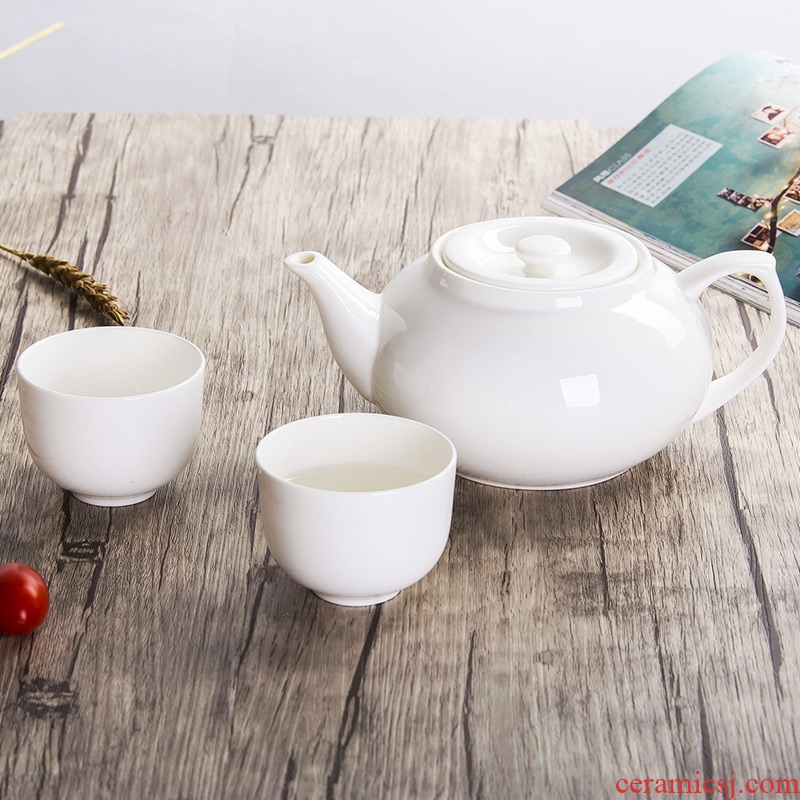 Make tea is rhyme of jingdezhen ceramic teapot large household hotel tea sets cool water pure white bone porcelain teapot