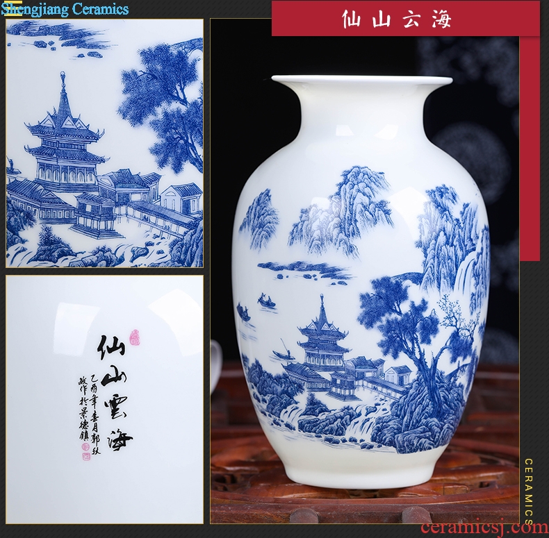 Jingdezhen ceramics floret bottle household act the role ofing is tasted furnishing articles flower arranging rich ancient frame sitting room decoration decoration arts and crafts