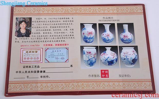 Mesa of jingdezhen ceramic vase famous hand-painted porcelain household act the role ofing is tasted modern flower, adornment is placed