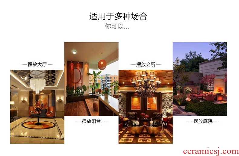 Jingdezhen ceramics hand-painted porcelain of 1.6 meters of large vase hotel lobby sitting room adornment is placed