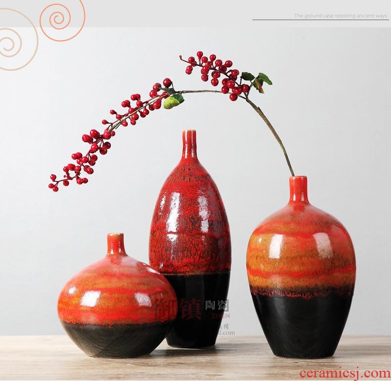 Modern household soft adornment of the sitting room TV ark wine furnishing articles handicraft decoration ideas ceramic vase