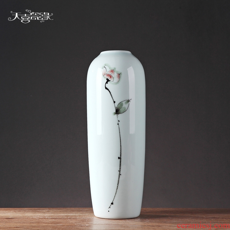 Jingdezhen contemporary and contracted home furnishing articles sitting room TV cabinet ceramic flower arranging adornment table hydroponic flowers