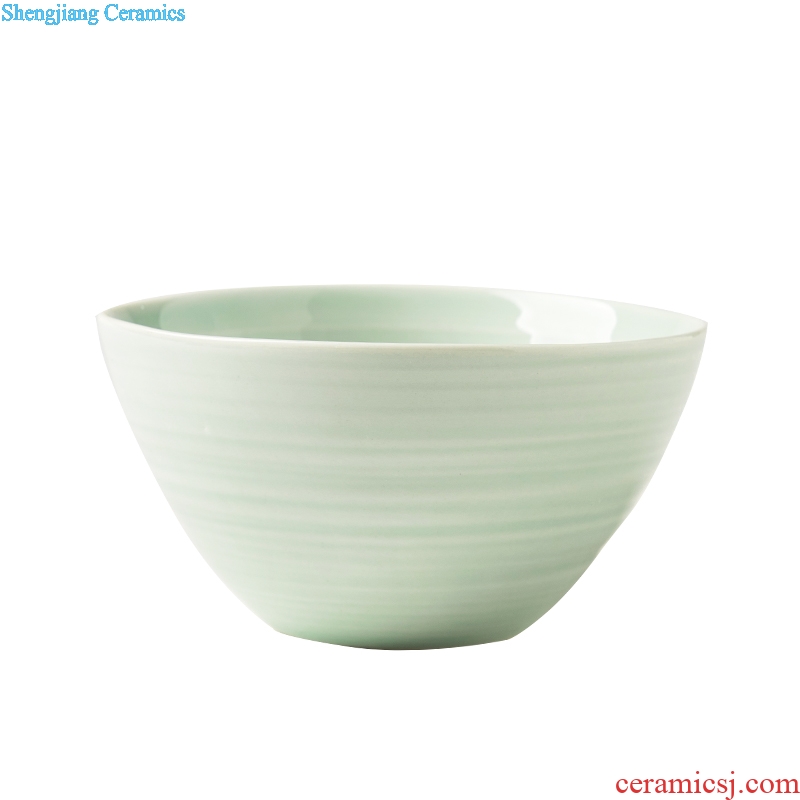 Small bowl ceramic household small pure and fresh and lovely bowl a single bowl of new home eat bowl of nice bowl ins of the wind