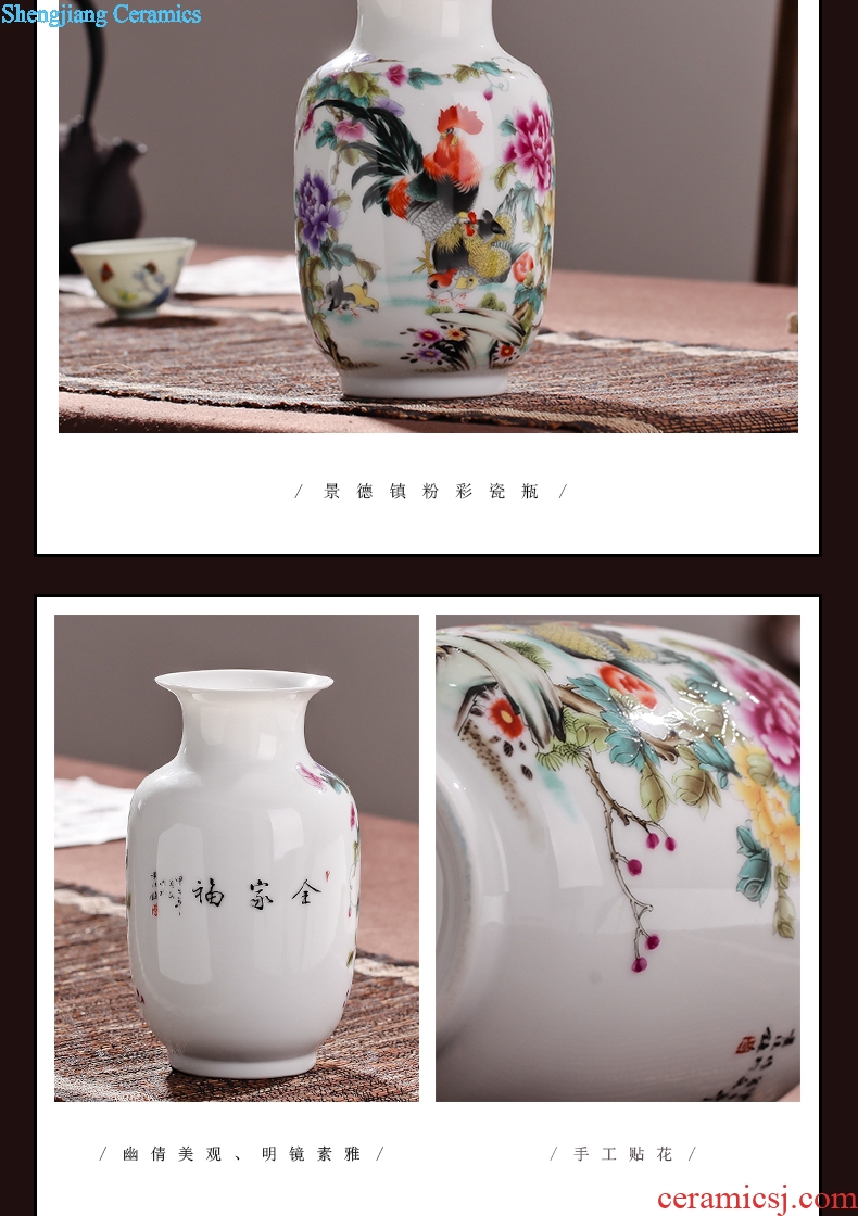 Jingdezhen ceramic floret bottle home decoration furnishing articles wedding flower arranging porcelain vase decoration decoration package mail mesa