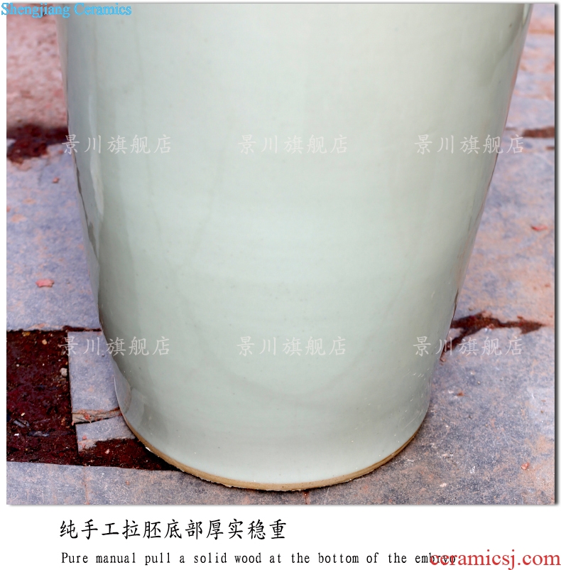 Goddess of mercy bottle of pure white lotus seed bottle vase of porcelain of jingdezhen ceramic landing big vase sitting room big furnishing articles