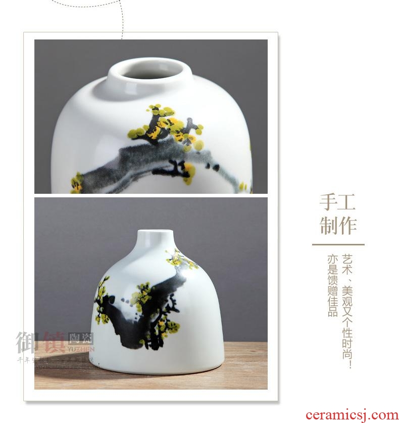 Jingdezhen ceramic hand-painted vases, new Chinese style of contemporary sitting room TV wine porch home furnishing articles