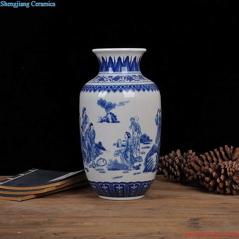 Jingdezhen ceramics imitation of classic blue and white porcelain vase new Chinese style home furnishing articles sitting room home decoration arts and crafts