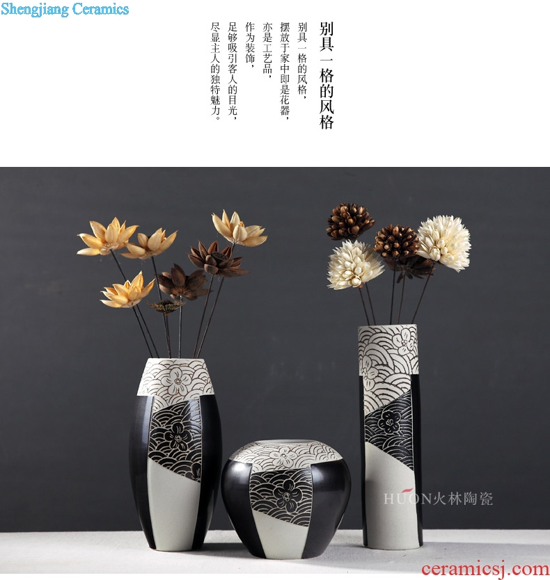 Contemporary and contracted ceramic vases, dried flower flower arranging device furnishing articles Nordic sitting room TV ark of new Chinese style household act the role ofing is tasted