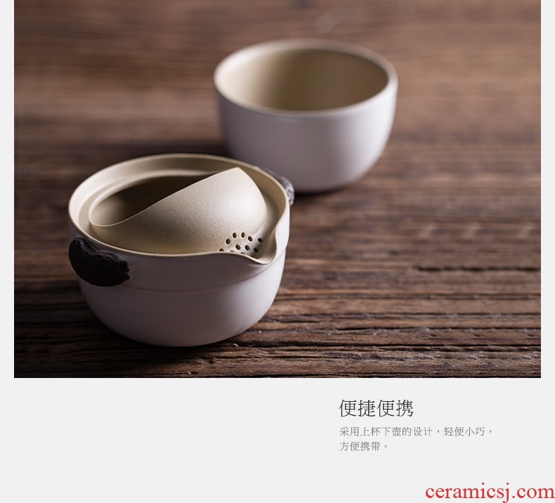 Million kilowatt/hall of ceramic tea set a teapot teacup national treasure panda crack cup hot tea prevention single teapot