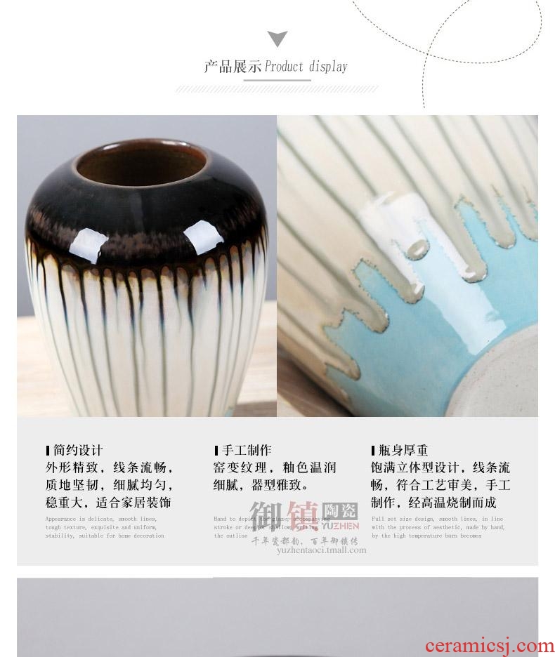 Jingdezhen household act the role ofing is tasted furnishing articles sitting room porch ark vase desktop flower arranging creative ceramics handicraft ornament