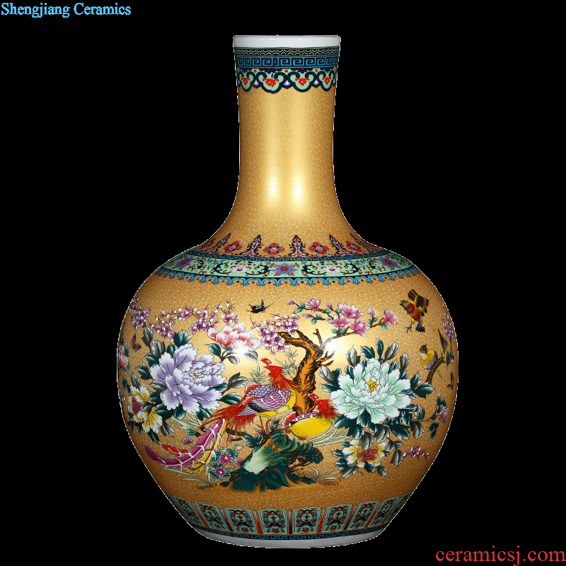 Jingdezhen ceramics of large vases, flower implement flower arranging living room home decoration ceramic bottle furnishing articles