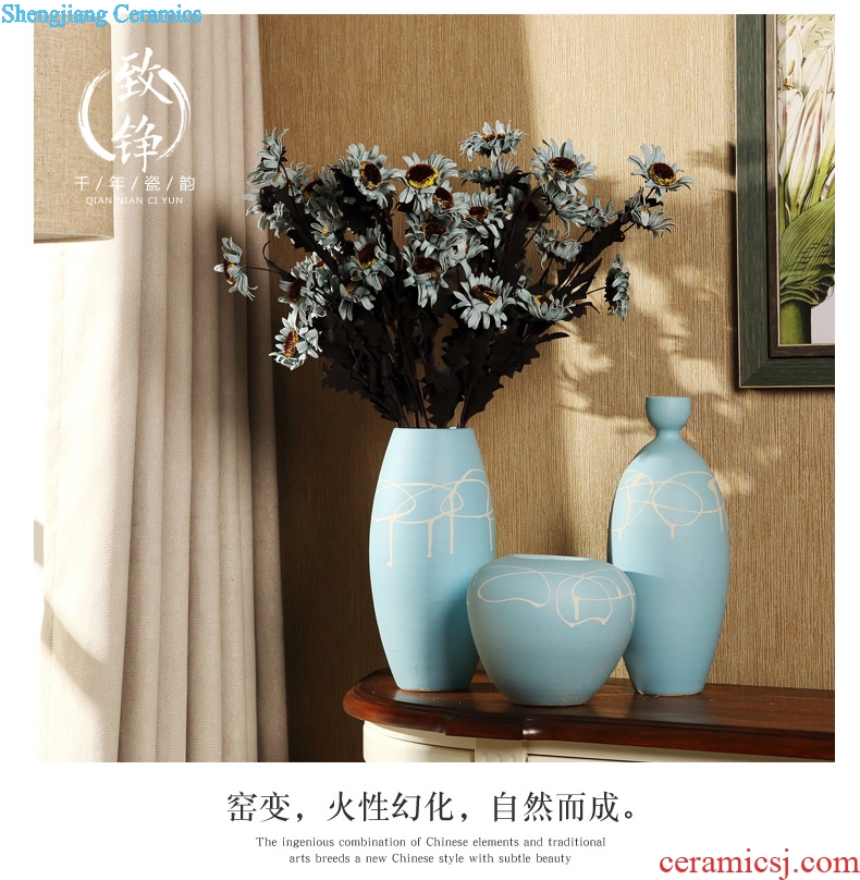 Jingdezhen ceramic vase desktop China household of Chinese style decoration flower arranging furnishing articles sitting room TV cabinet