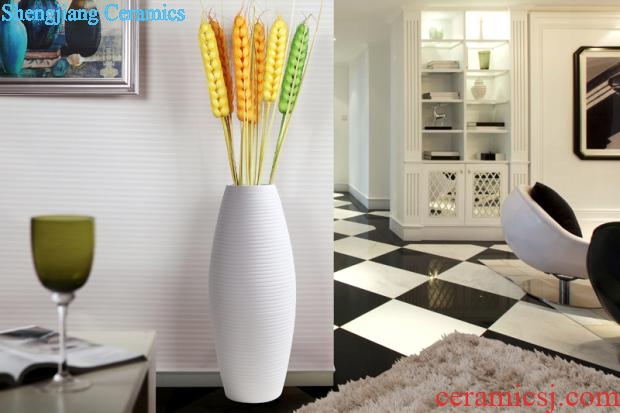 Europe type TV ark contracted sitting room ground vase furnishing articles of jingdezhen ceramics modern large creative dry flower arranging flowers