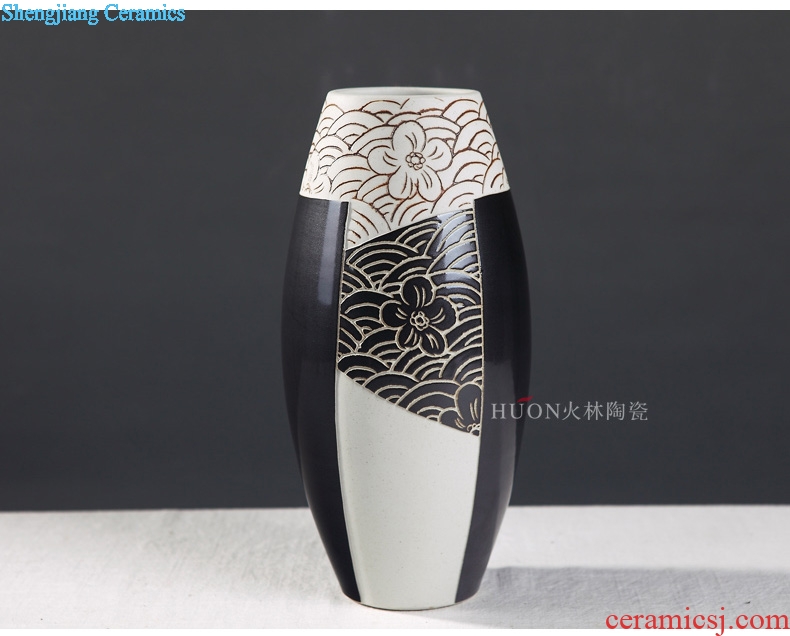 Contemporary and contracted ceramic vases, dried flower flower arranging device furnishing articles Nordic sitting room TV ark of new Chinese style household act the role ofing is tasted