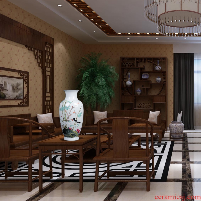 Manual hand-painted furnishing articles of jingdezhen ceramic vase and exquisite porcelain flower arranging home sitting room collection certificate porcelain arts and crafts
