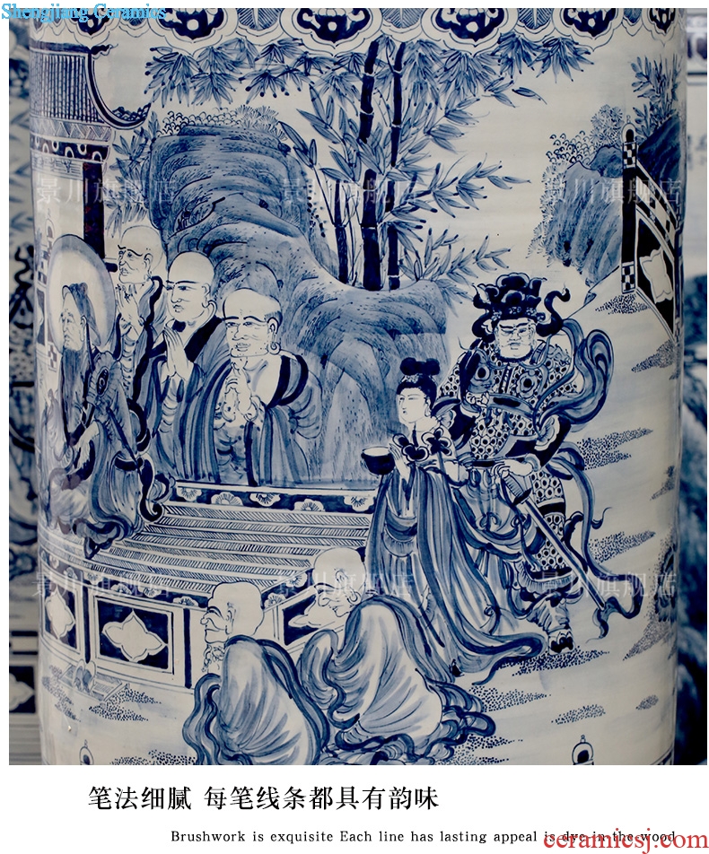 Hand painted blue and white porcelain is the jingdezhen ceramics of large vase Chinese fairy party furnishing articles home sitting room adornment