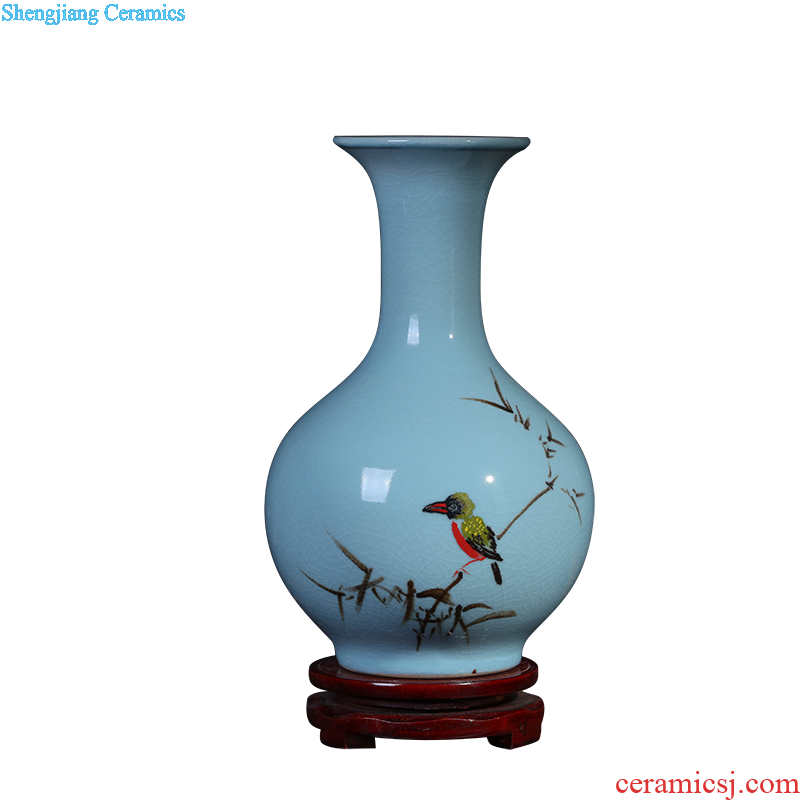 Jingdezhen ceramics Chinese hand-painted ceramic vase furnishing articles sitting room porch flower arranging, home decoration package mail