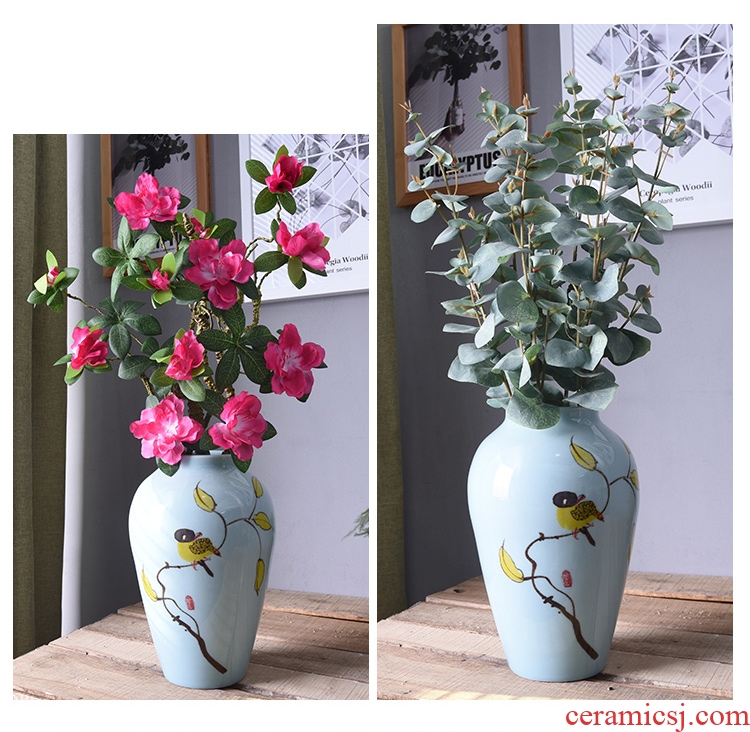 New Chinese vase hand-painted ceramic flower adornment mesa sitting room tea table table, TV ark place jingdezhen