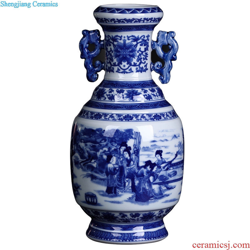 Jingdezhen ceramics vase furnishing articles household of Chinese style restoring ancient ways is the sitting room porch rich ancient frame decoration decoration bottles