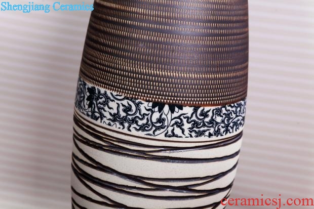 Tall vases furnishing articles home European sitting room porch TV ark dry flower arranging contracted and contemporary creative ceramic floor